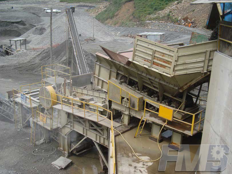 Vibrating feeders for quarry 