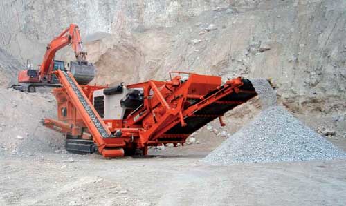 Mobile Crusher Plant Mounted on the Crawler