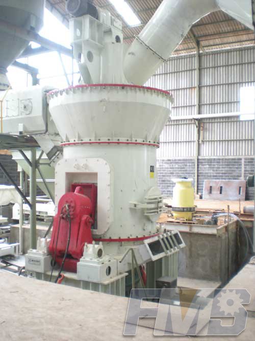Vertical roller mill for limestone and coal grinding in the cement industry
