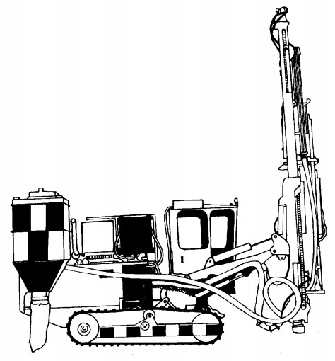 Self-contained drill rig