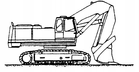 Hydraulic shovel excavator